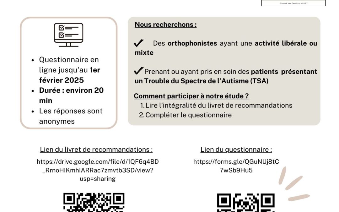 Mémoire – Particularités sensorielles et TSA