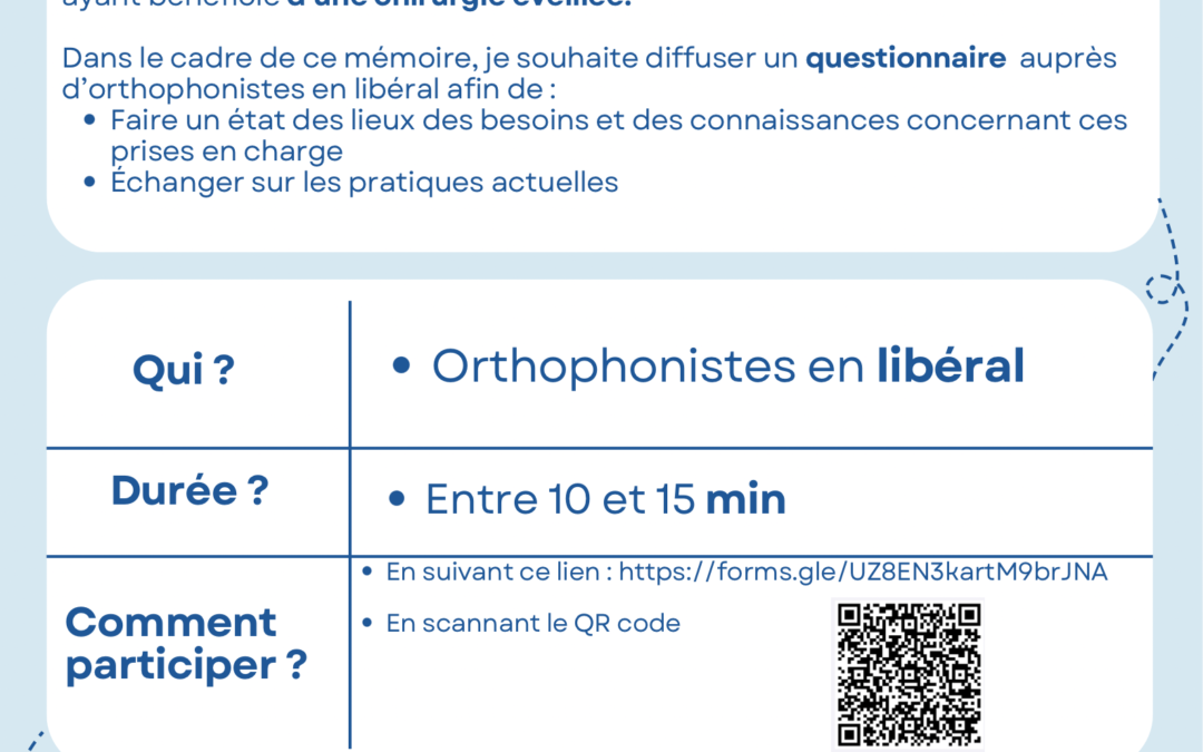 Prise en charge en libéral des patients porteurs de gliomes de bas grade, opérés en chirurgie éveillée