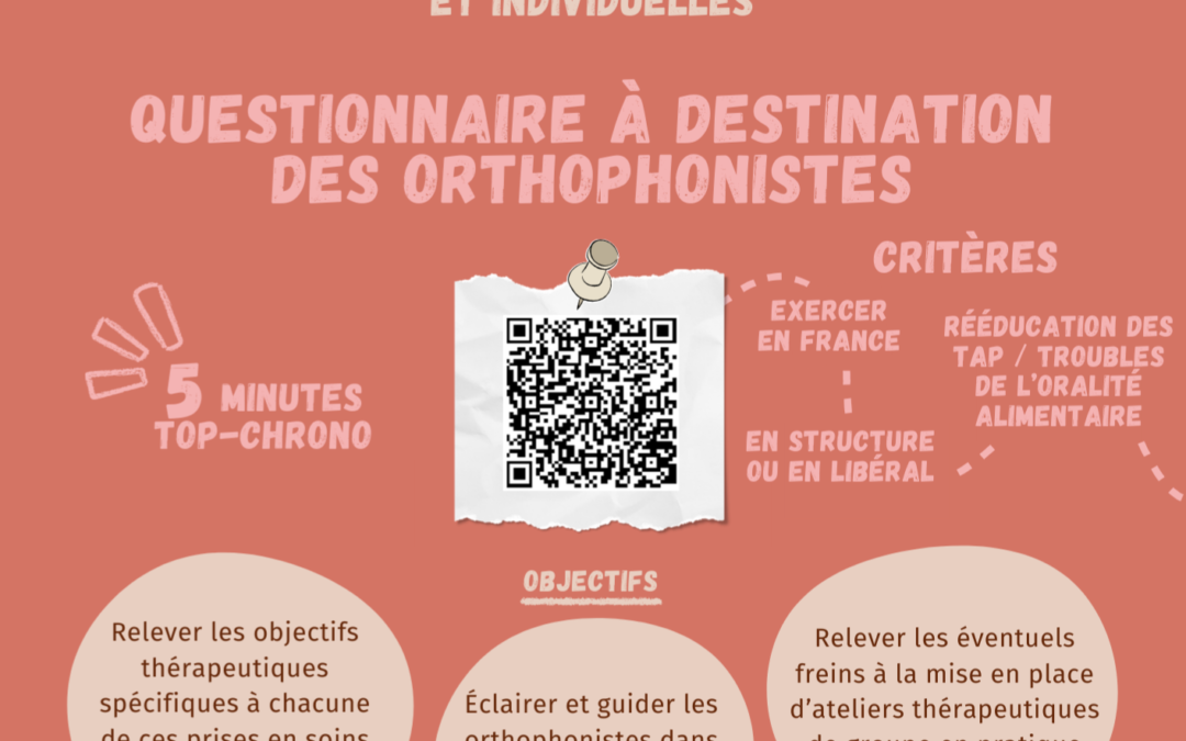Prise en soins des troubles alimentaires pédiatriques en orthophonie : perspectives sur les rééducations de groupe et individuelles